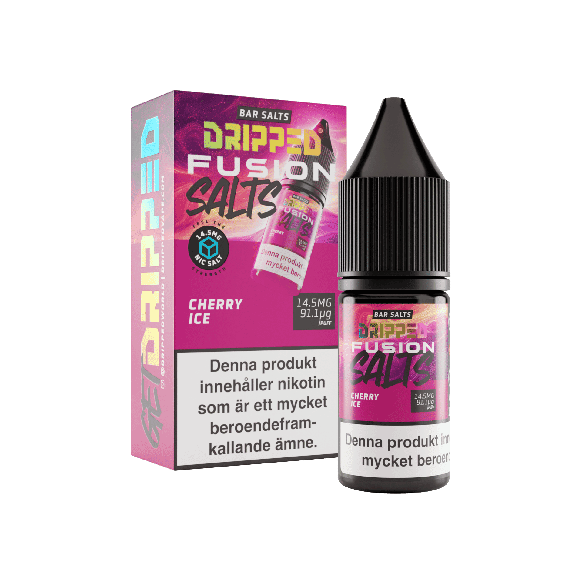 Dripped Fusion Salts - Cherry Ice (10 ml, 14,5 mg Nikotinsalt)