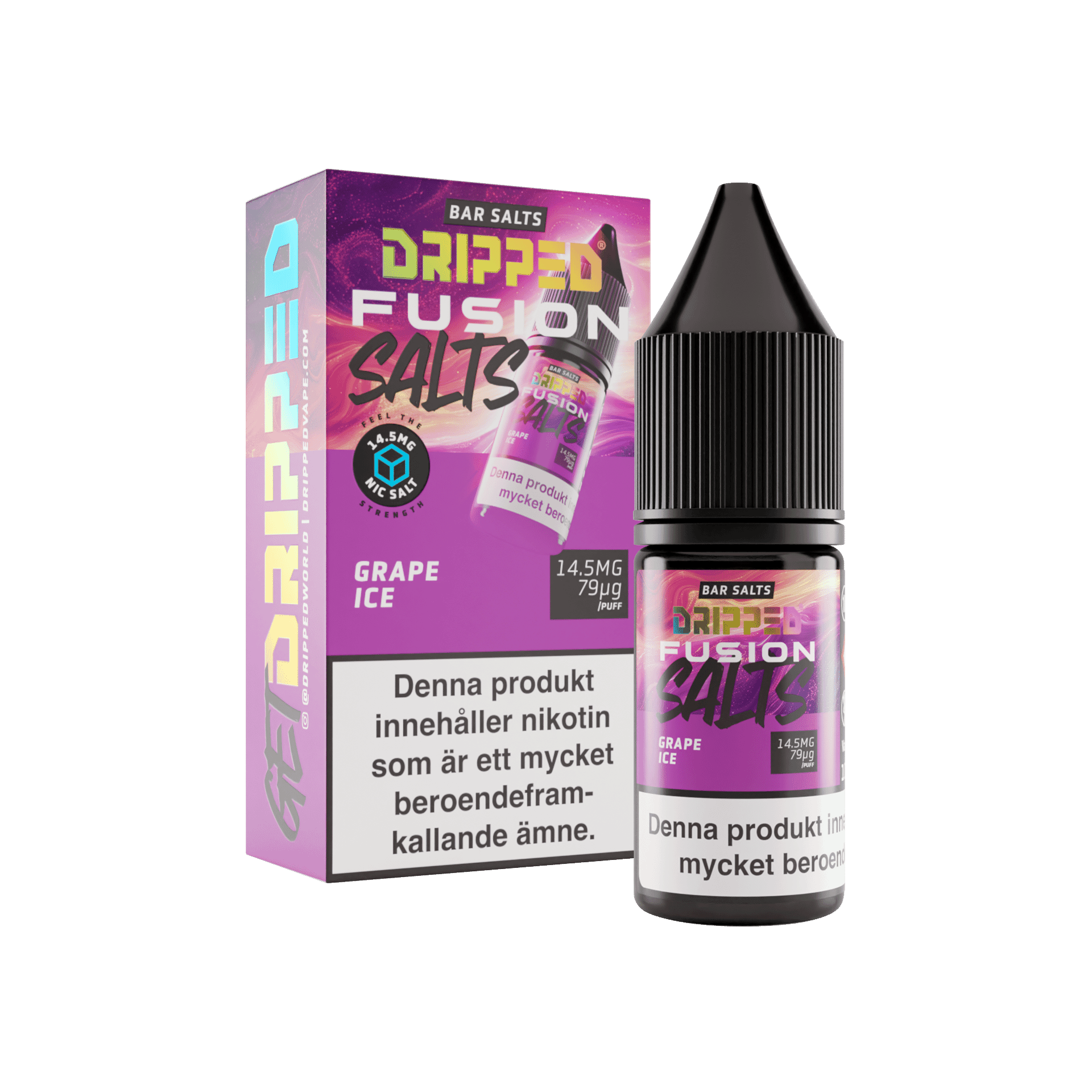 Dripped Fusion Salts - Grape Ice (10 ml, 14,5 mg Nikotinsalt)