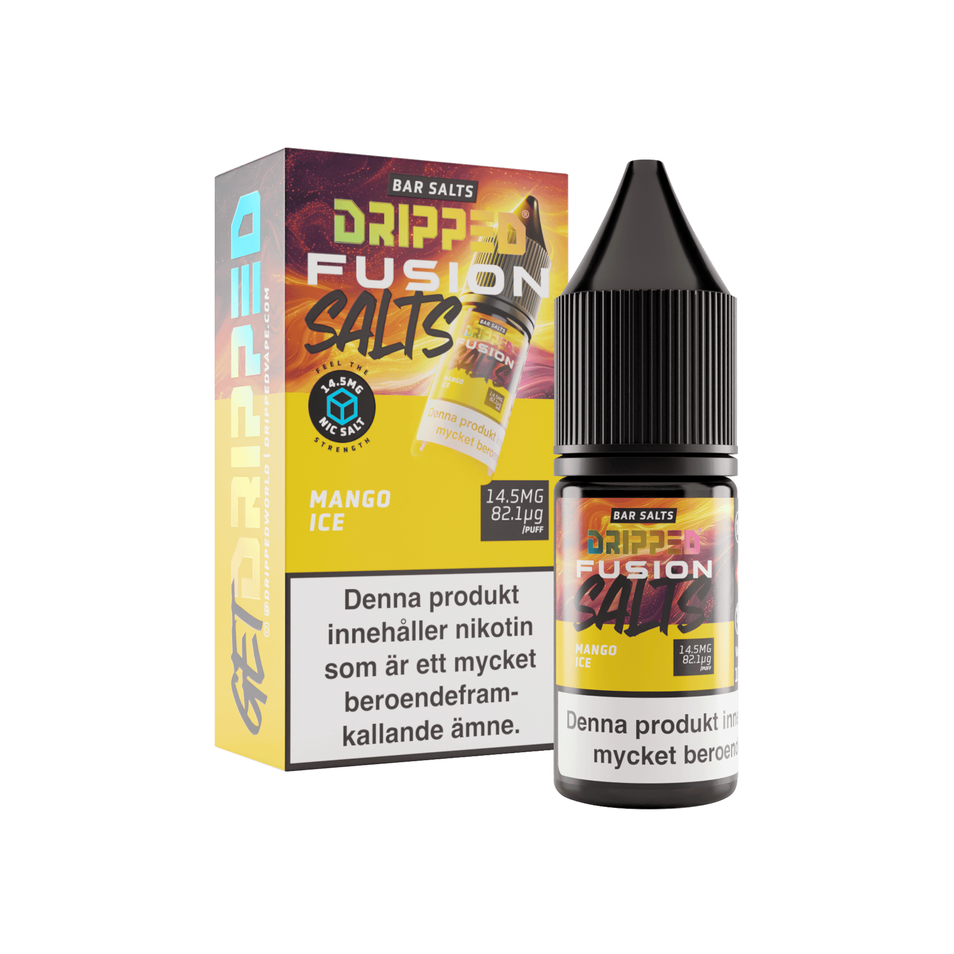 Dripped Fusion Salts - Mango Ice (10 ml, 14,5 mg Nikotinsalt)