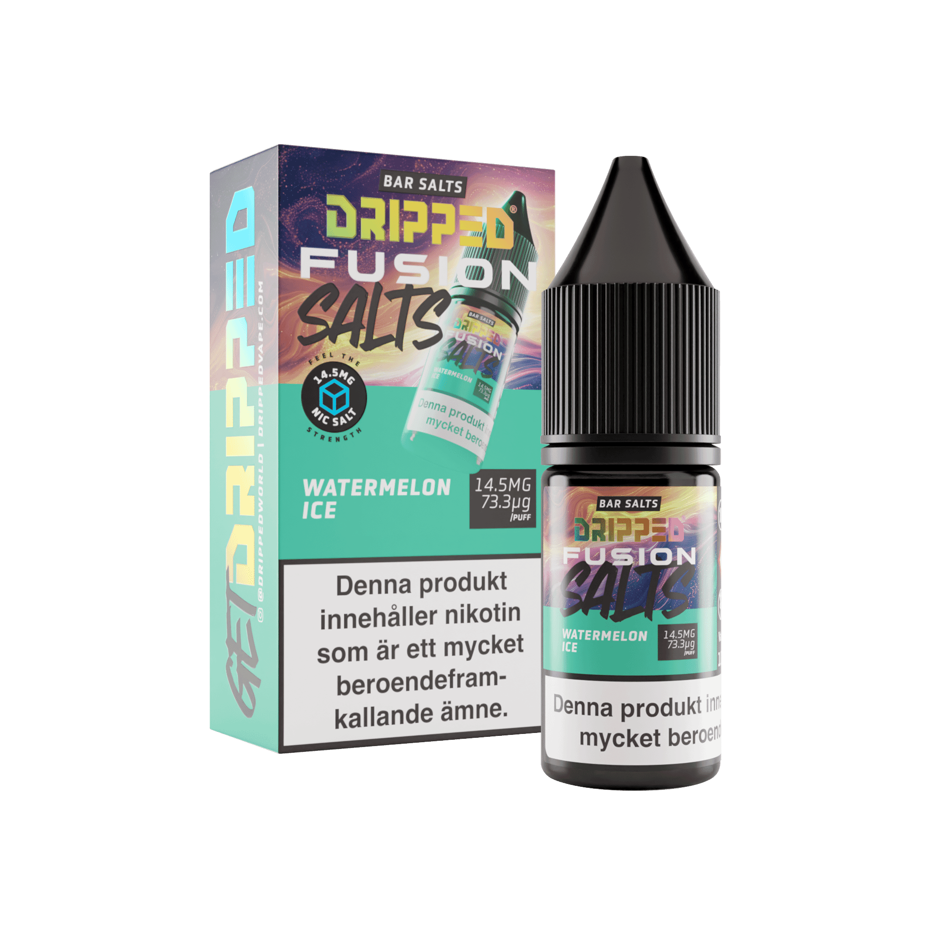 Dripped Fusion Salts - Watermelon Ice (10 ml, 14,5 mg Nikotinsalt)