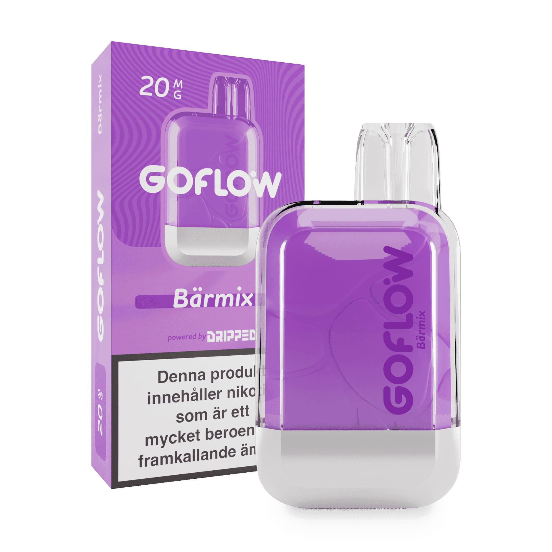 GoFlow - Bärmix (20 mg, Engångs vape)