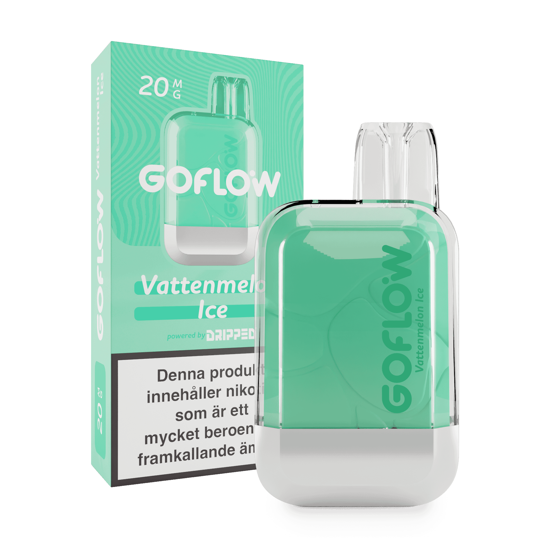 GoFlow - Vattenmelon Ice (20 mg, Engångs vape)