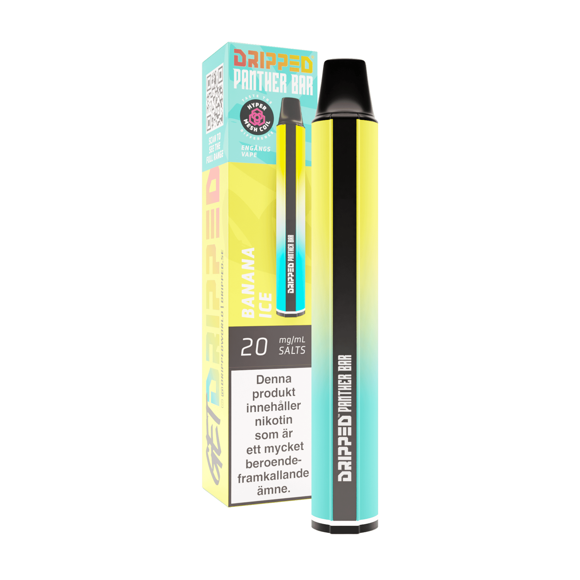 Panther Bar - Banana Ice (20 mg, Engångs vape)