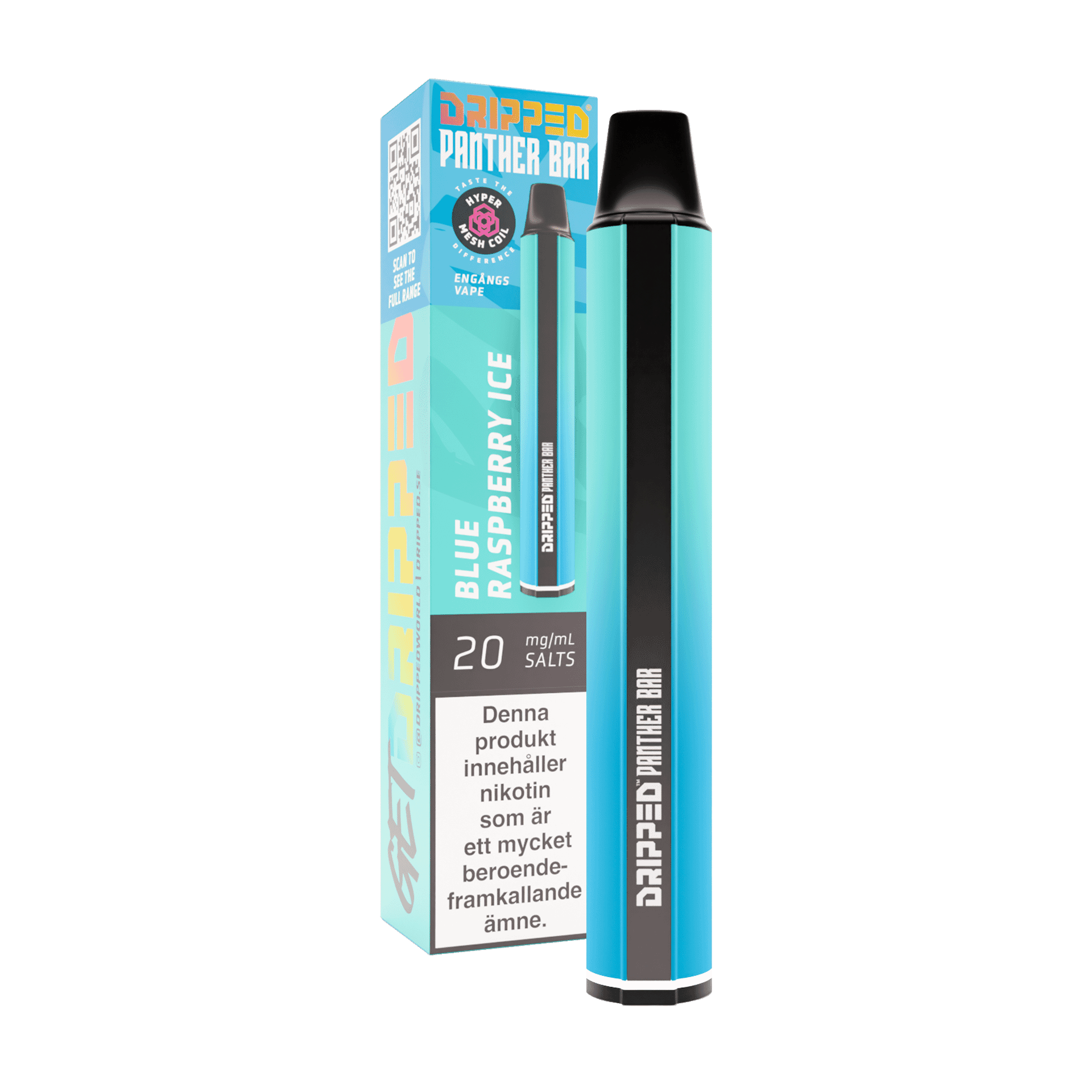 Panther Bar - Blue Raspberry Ice (20 mg, Engångs vape)