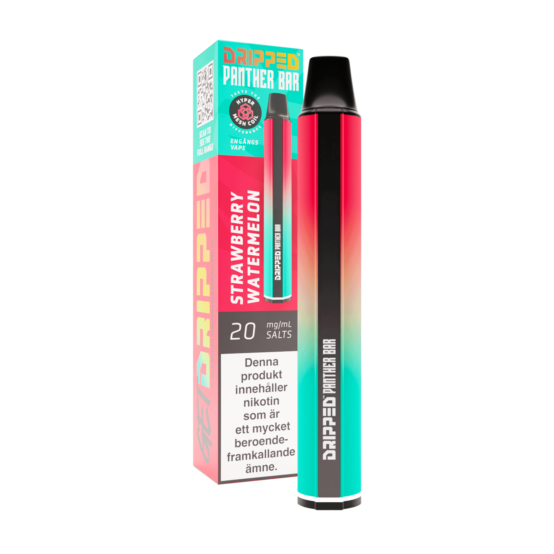 Panther Bar - Strawberry Watermelon (20 mg, Engångs vape)