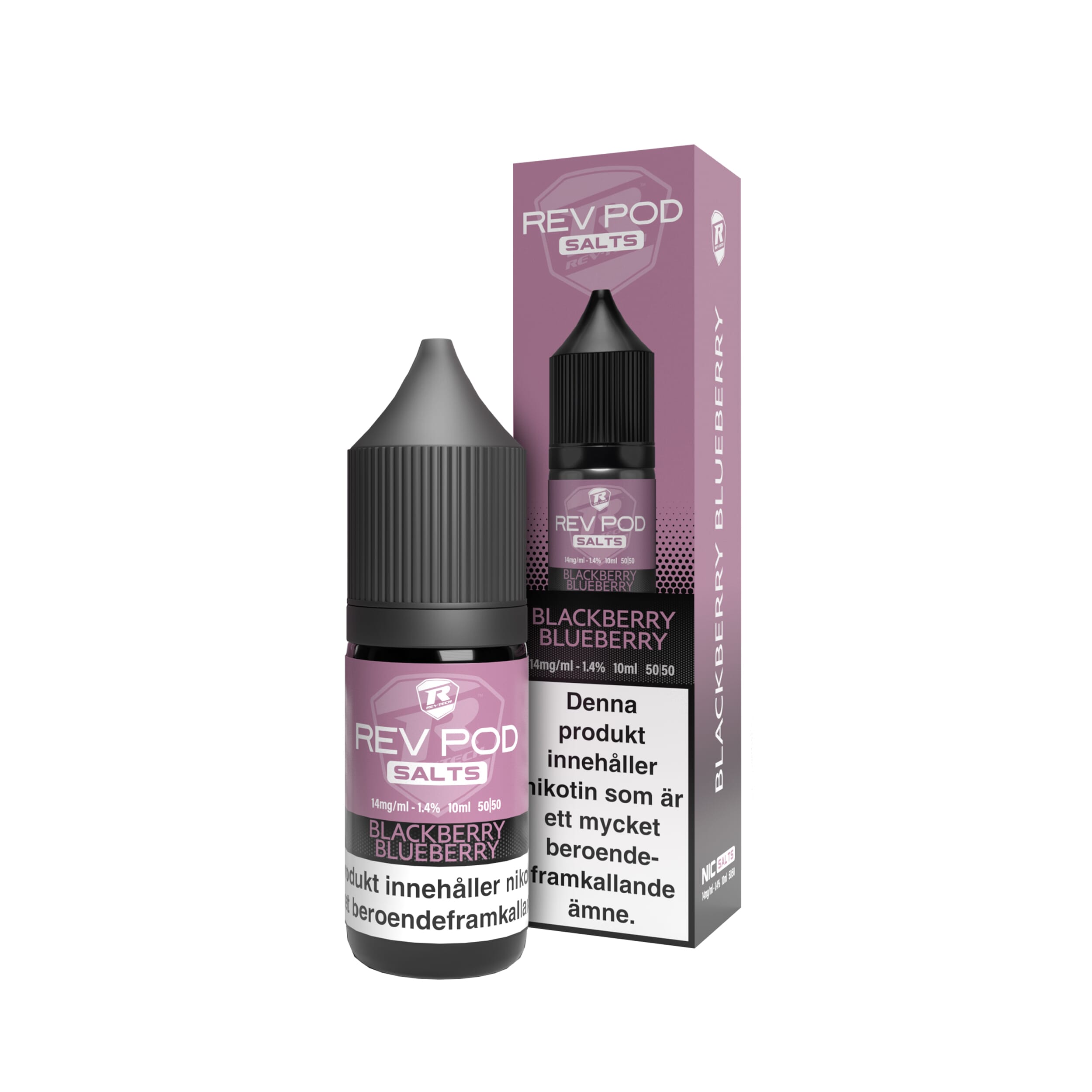 Rev Pod  Salts - Blackberry Blueberry (10 ml, 14 mg Nikotinsalt)