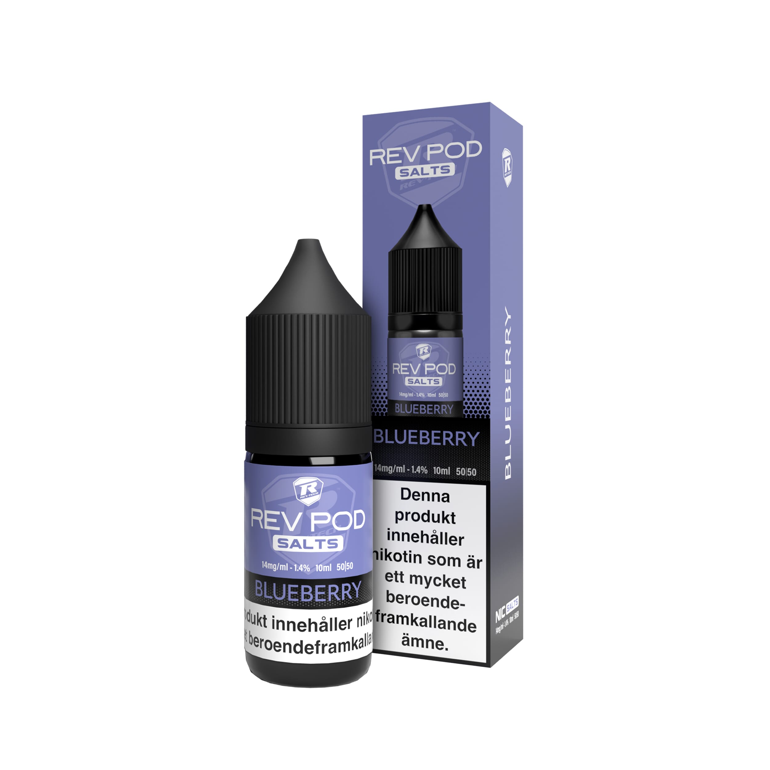Rev Pod  Salts - Blueberry (10 ml, 14 mg Nikotinsalt)