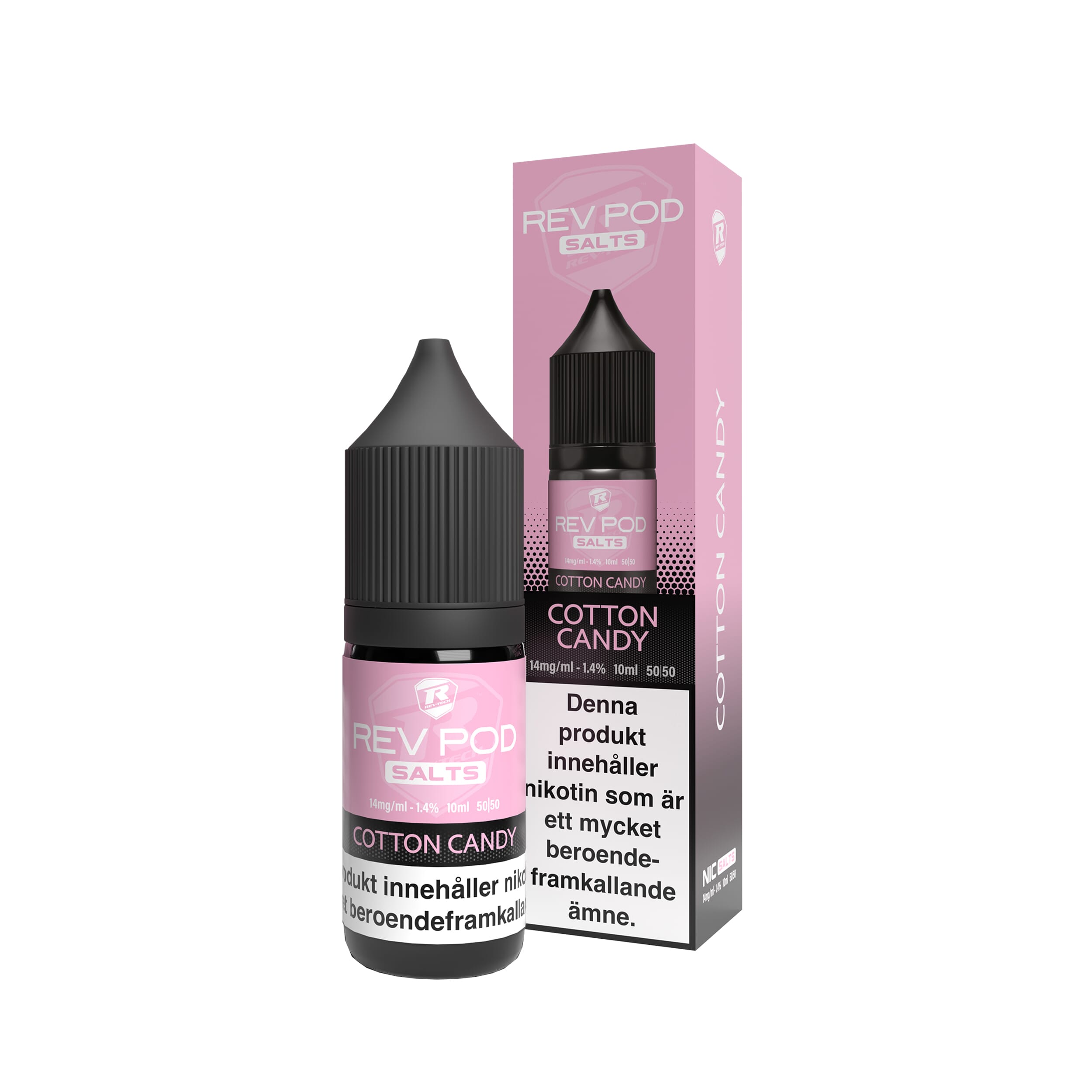 Rev Pod  Salts - Cotton Candy (10 ml, 14 mg Nikotinsalt)