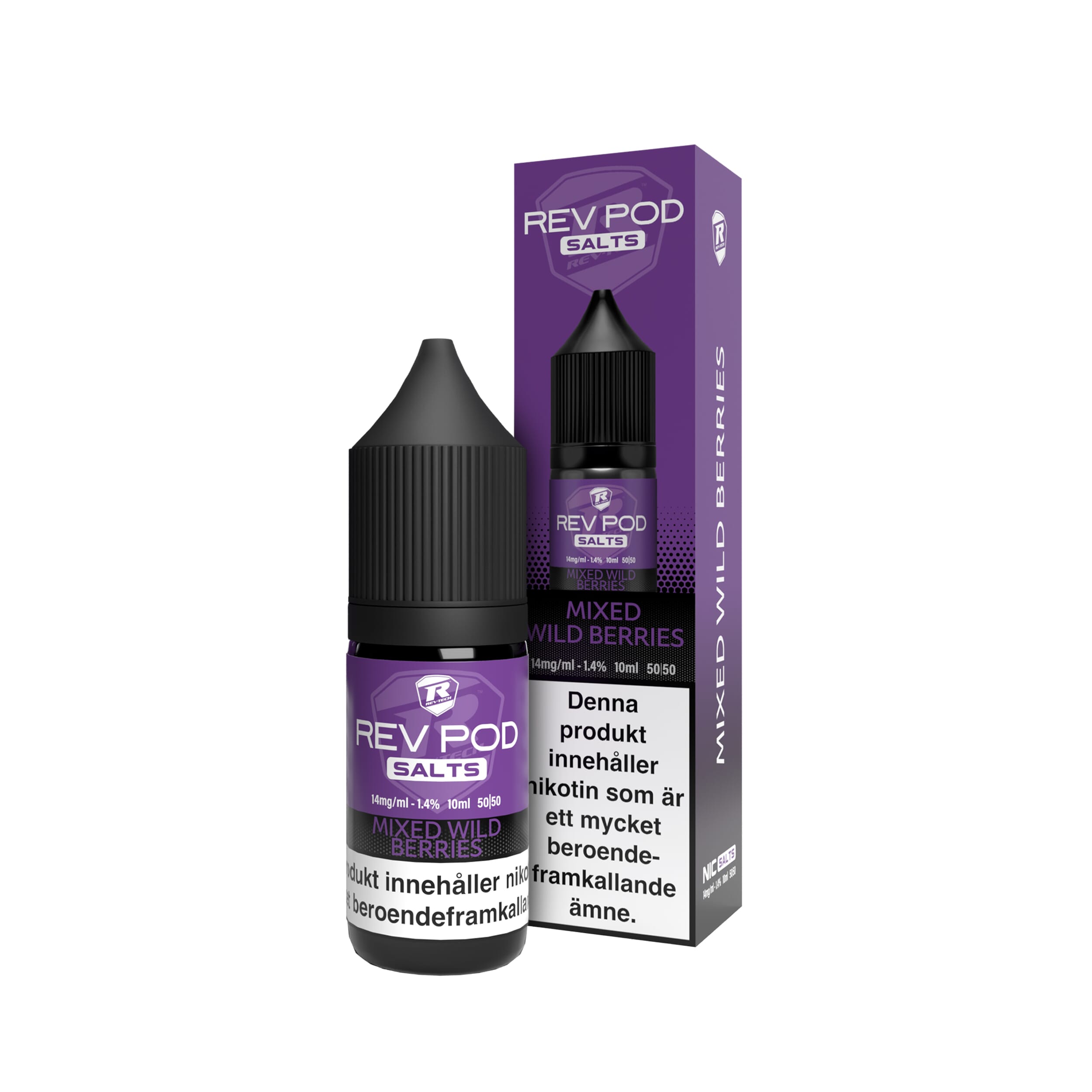 Rev Pod  Salts - Mixed Wild Berries (10 ml, 14 mg Nikotinsalt)