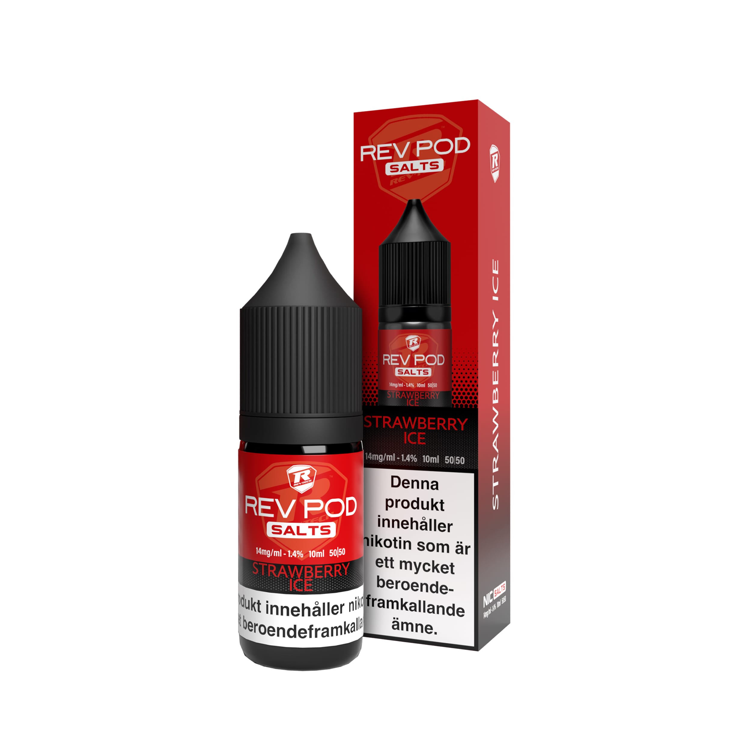 Rev Pod  Salts - Strawberry Ice (10 ml, 14 mg Nikotinsalt)