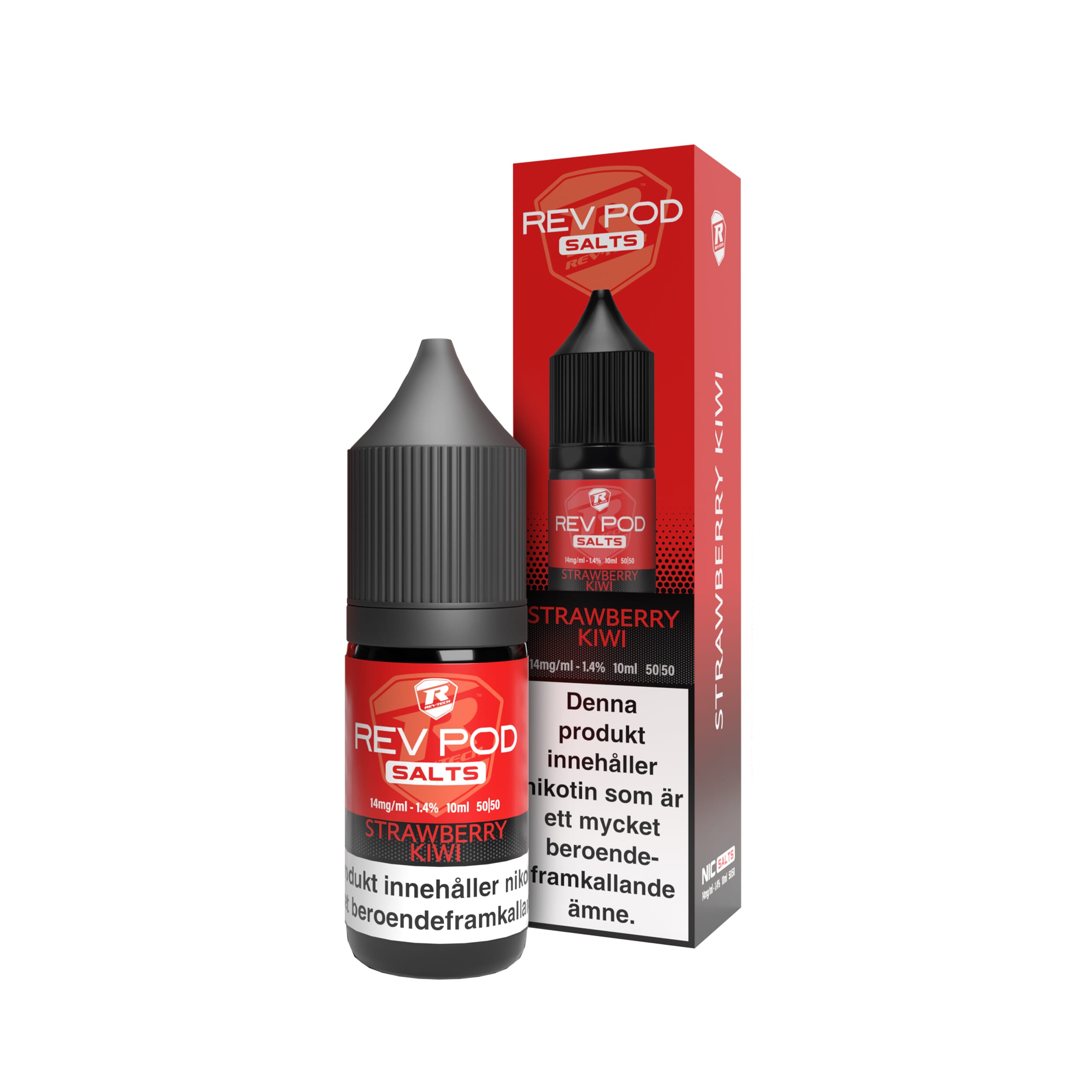 Rev Pod  Salts - Strawberry Kiwi (10 ml, 14 mg Nikotinsalt)