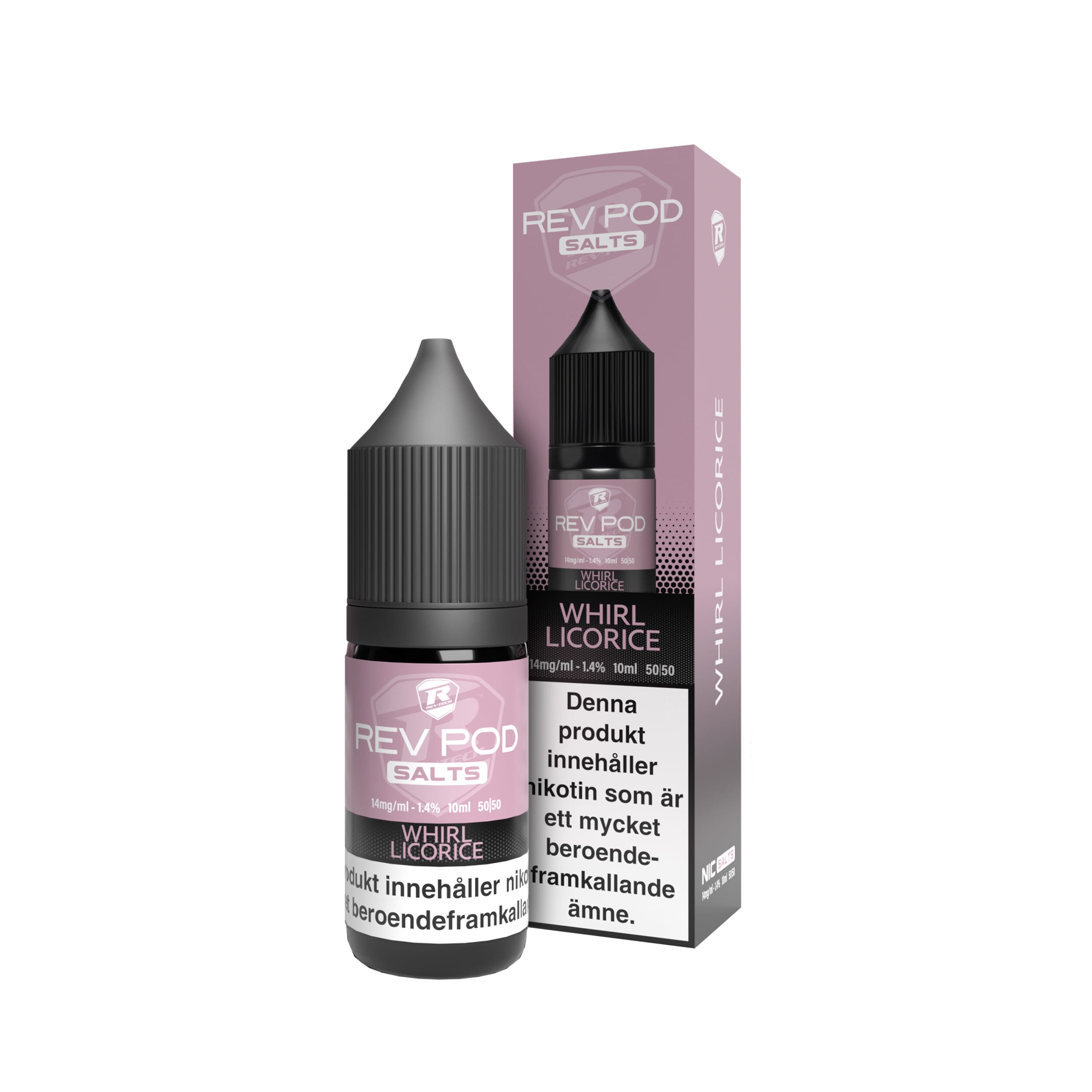 Rev Pod  Salts - Whirl Liquorice (10 ml, 14 mg Nikotinsalt)